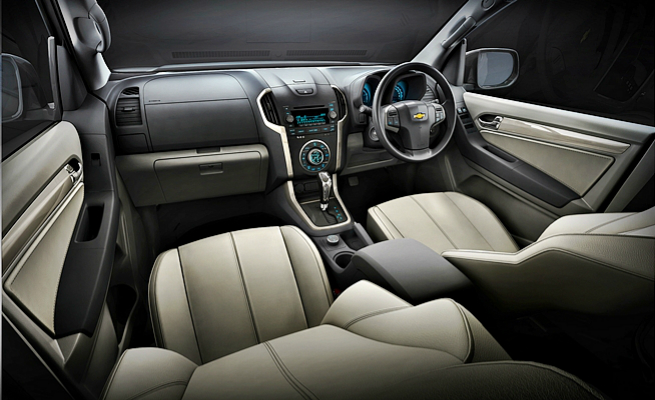 Interior da Chevrolet Blazer