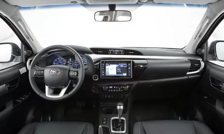 Interior da nova Toyota Hilux