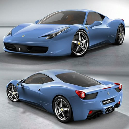 Ferrari 458 Italia Azul
